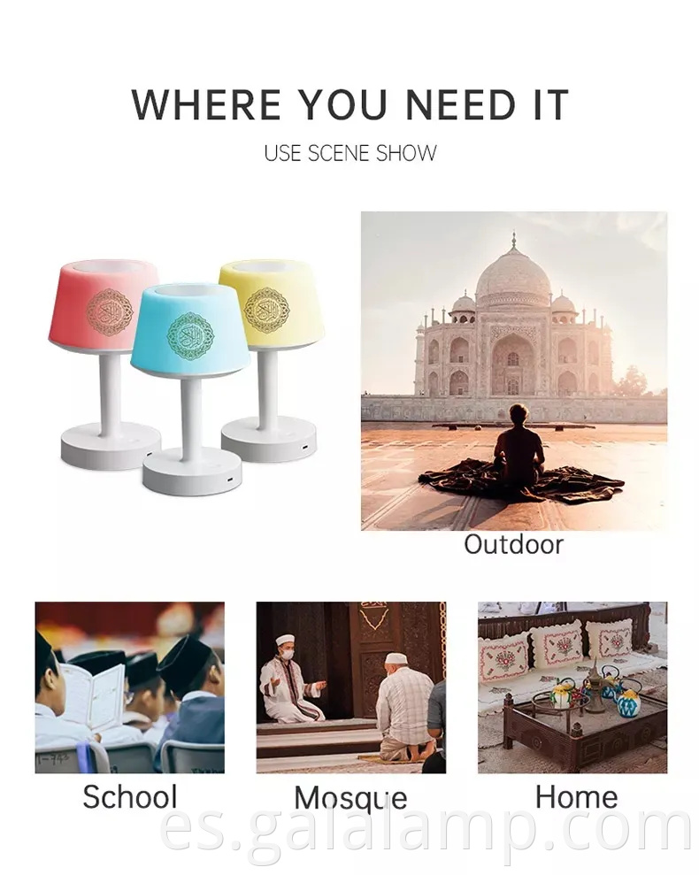 Player de música del Corán islámico portátil para escuchar espiritual